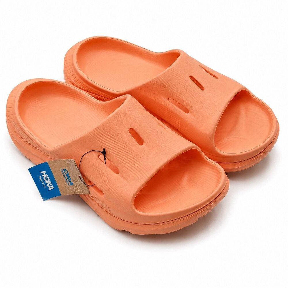 HOKA Ora Recovery Slide 3 Papaya Orange Sandals Women 9 Men 7 1135061 PPYP